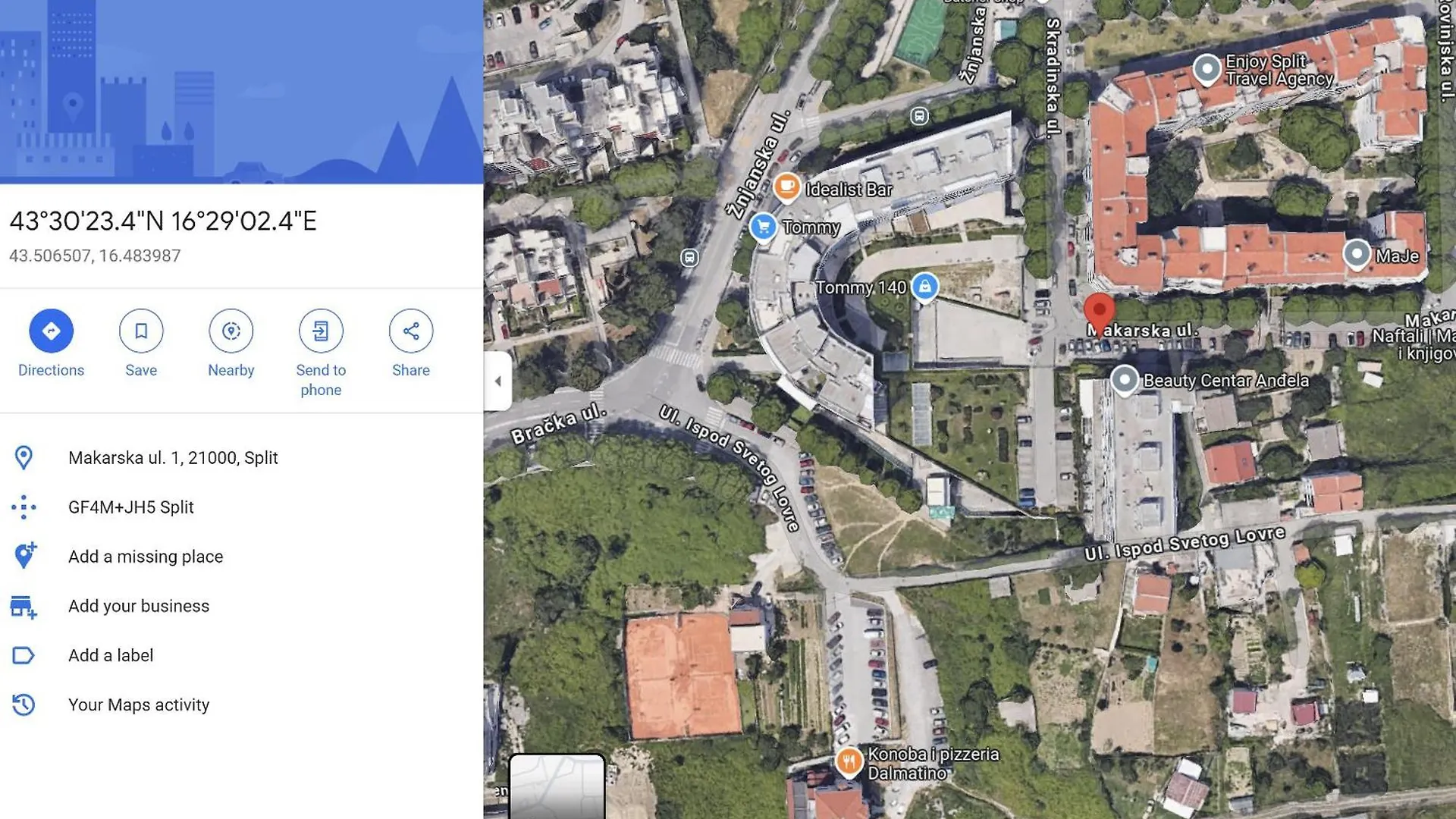 Sea View Znjan Apartman Split